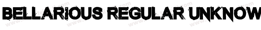 Bellarious Regular Unknown字体转换